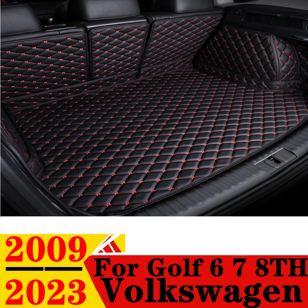 

Car Trunk Mat For Volkswagen Golf 2009-2023 All Weather XPE Custom FIT Rear Cargo Cover Carpet Liner Tail Parts Boot Luggage Pad
