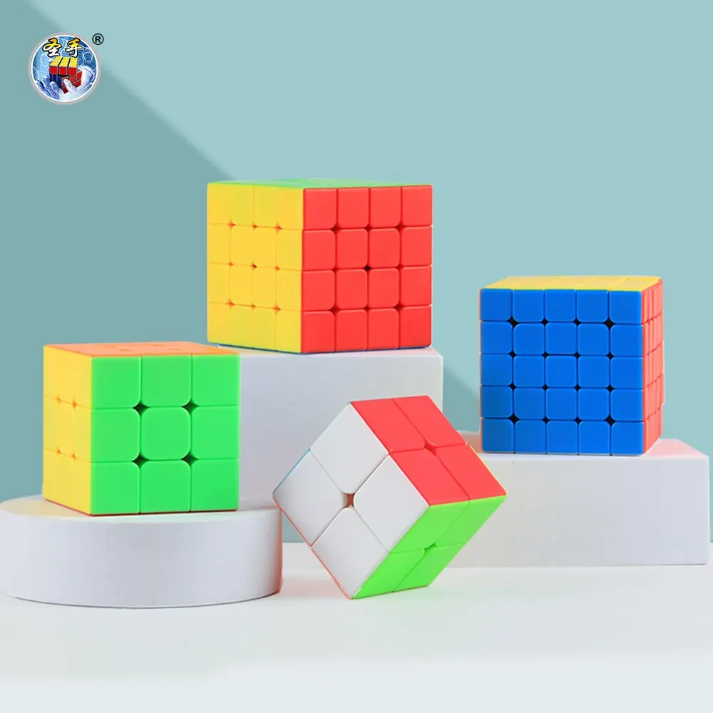 SENGSO Speed Cube 3x3 Legend Series Stickerless Magic Cube Profession Puzzle Kid's Fidget Toys