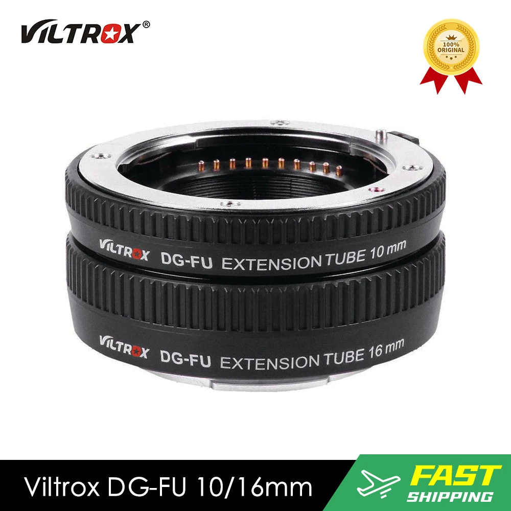Viltrox Dg-Fu Fuji Af Macro Extension Tube Auto Focus Metal Ring Lens Adapter Mount Per Fujifilm X Mount Camera Pro3 X-T4 X-T30