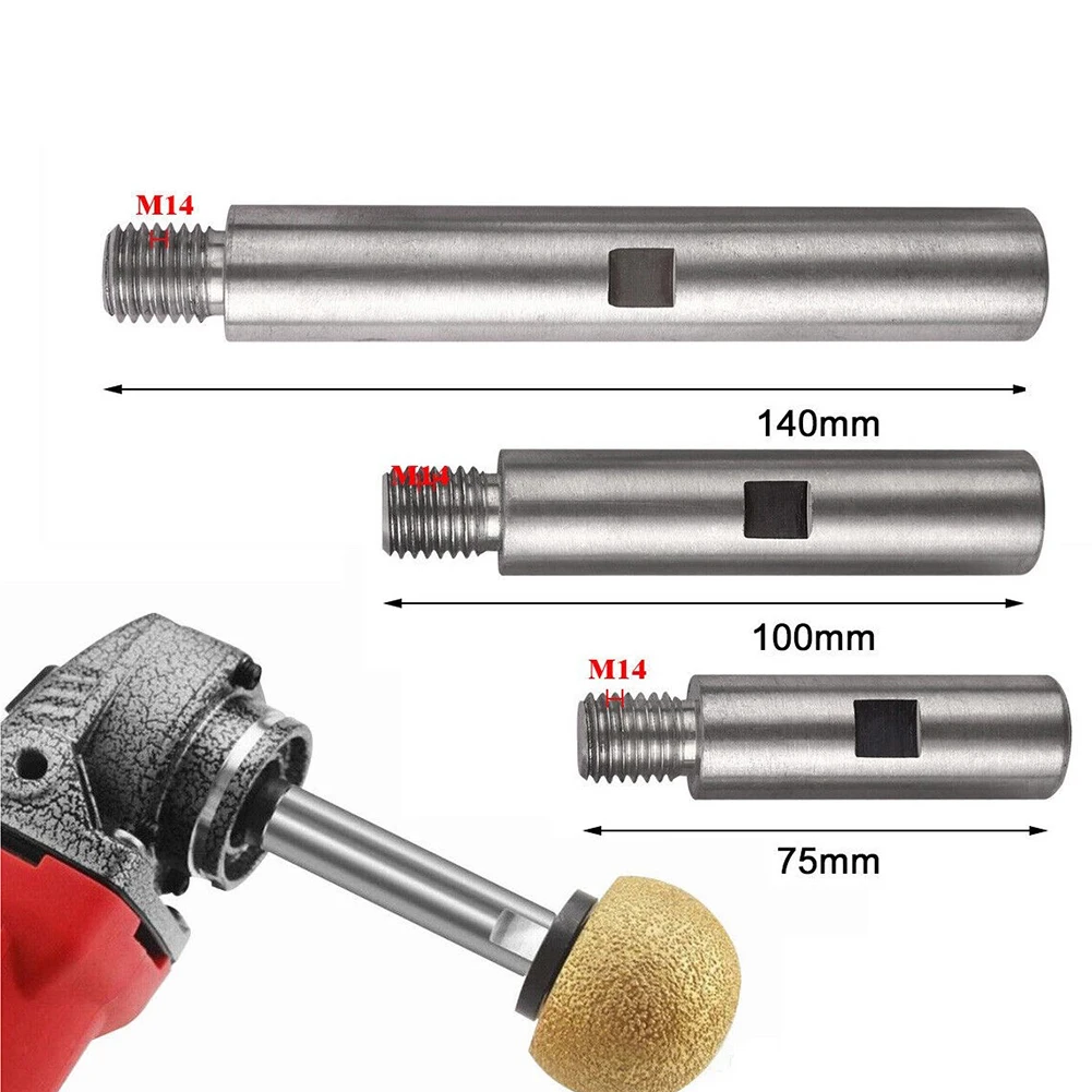 

Extension Rod Connecting Rod 100mm 140mm 75mm Adapter Rod Aluminum Alloy Easy Installation Extension Shaft M14