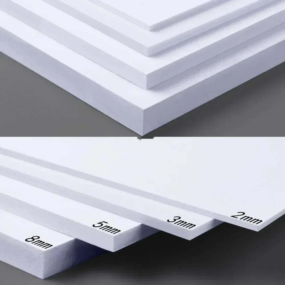 5pcs 300x200mm White/Black PVC foam board For DIY Building model materials Handmade Model making material plastic flat board
