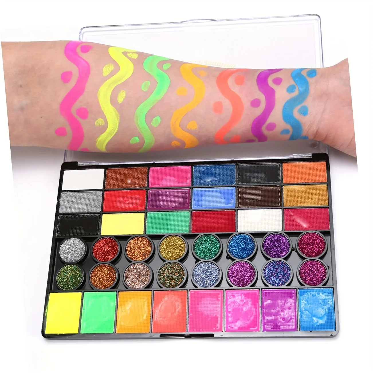 42 Colors Glow Fluorescent Neon Oil Face Body Art Paint Uy Glow Oil Painting Partyfancy Dress Beauty Makeuo cosmefcs 4