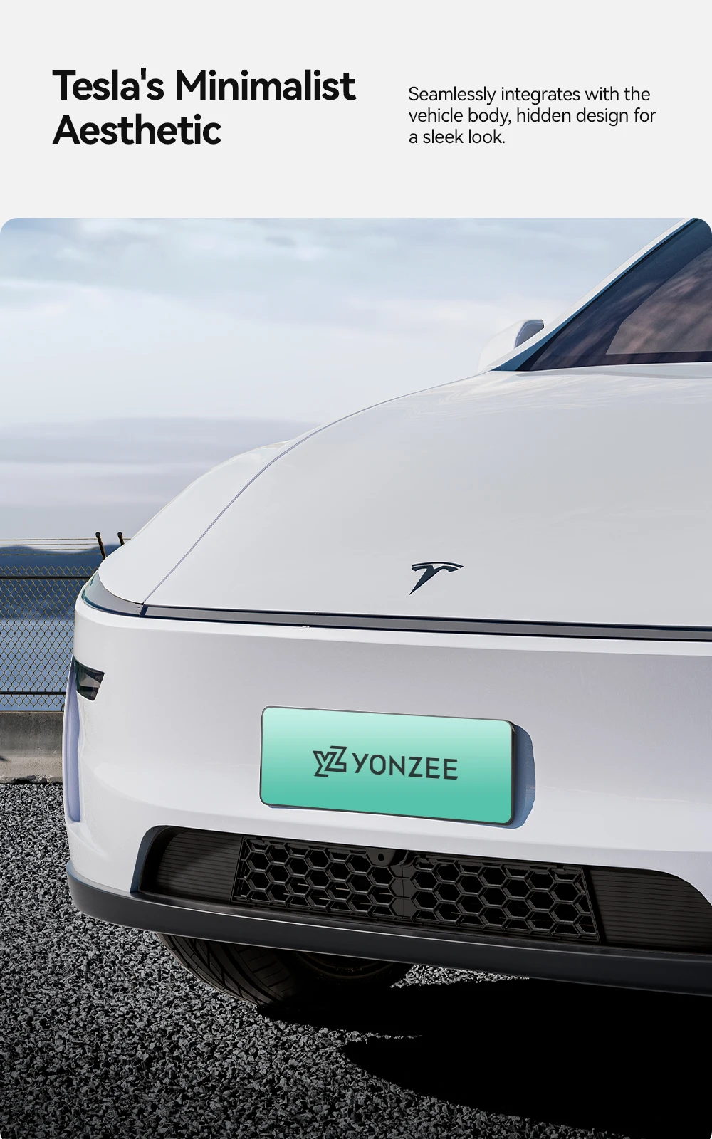 YZ Für Tesla Model Y/YL Juniper Insektenschutz-Frontgrill-Einsätze, Gitter-Lufteinlass-Abdeckung, Stoßstangen-Zubehör – Detail 8