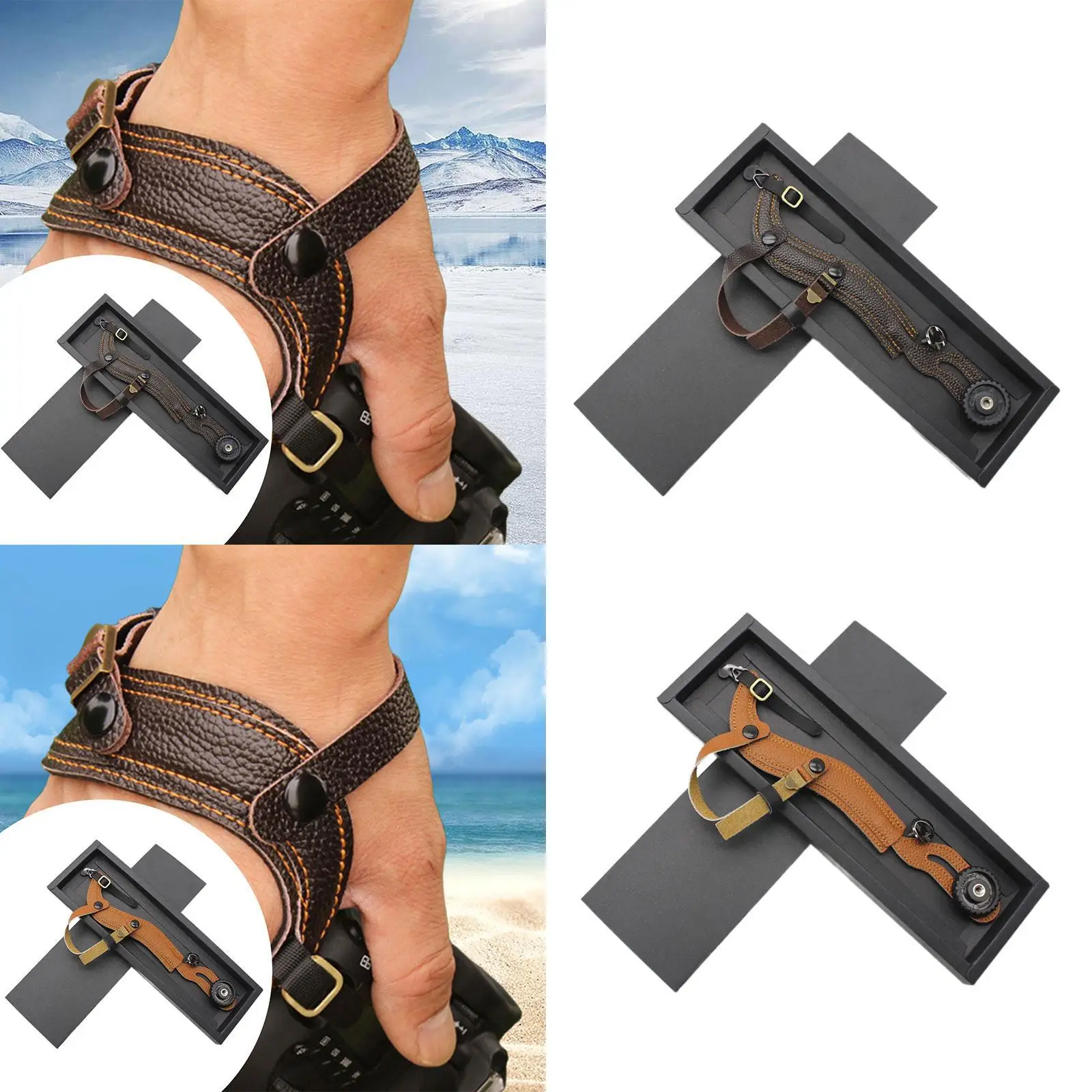 카메라 손목 스트랩, 손목 스트랩 매는 밧줄, 인체 공학적 디자인, 실용적인 사진 액세서리 DSLR 카메라 용 퀵 릴리스