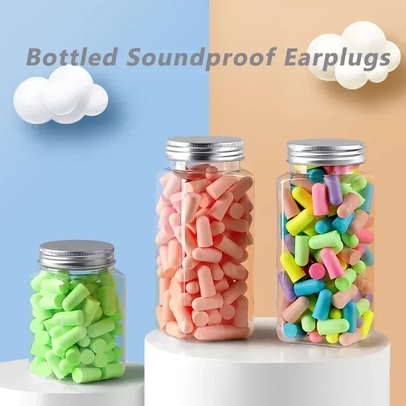 10/24/60pcs Comfortable Earplugs Antinoise Ear Plugs Sleep Noise Reduction Ear Sound Insulation sleep Noise Prevention Ear Plug