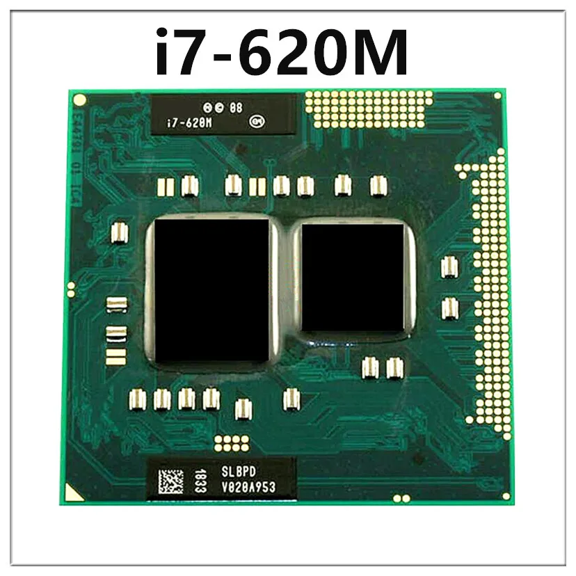 Core i7-620M 2.6 GHz Dual-Core Quad-Thread CPU Processor 4M 35W Socket G1 / rPGA988A cpu processor SLBTQ SLBPD