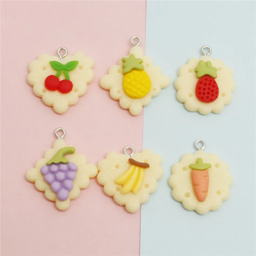 

20 шт., эмалированные подвески в виде фруктов