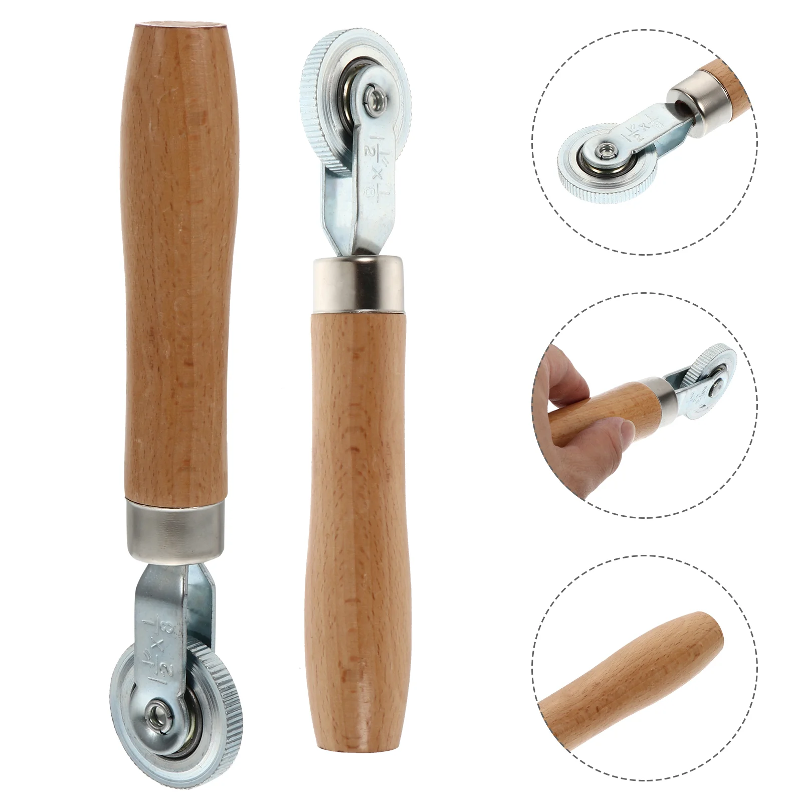 

Scroll Wheel Tire Repair Rollers Wooden Handle Pressing Car Tool Installation Rolling Tools Compaction