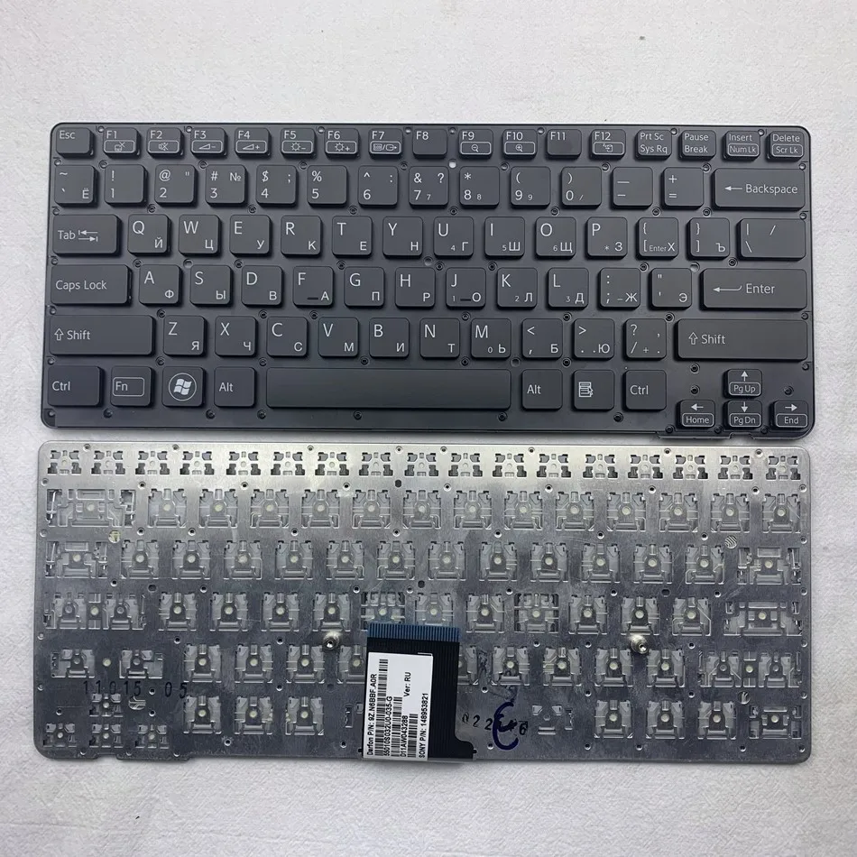 Russian Keyboard For SONY VPC-CA CA26EC CA27EC CA28EC CA CA2S1C CA2S2C CA2S3C Series PN 148953621 RU Layout