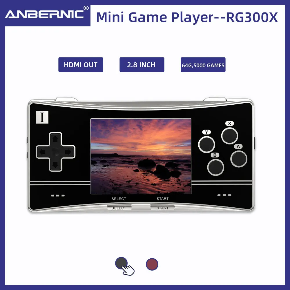 

Новинка Anbernic RG300X Ретро портативная игровая консоль мини-видео Игровая приставка для PS1 Игры Поддержка HD Out встроенные 5000 игр подарок для детей