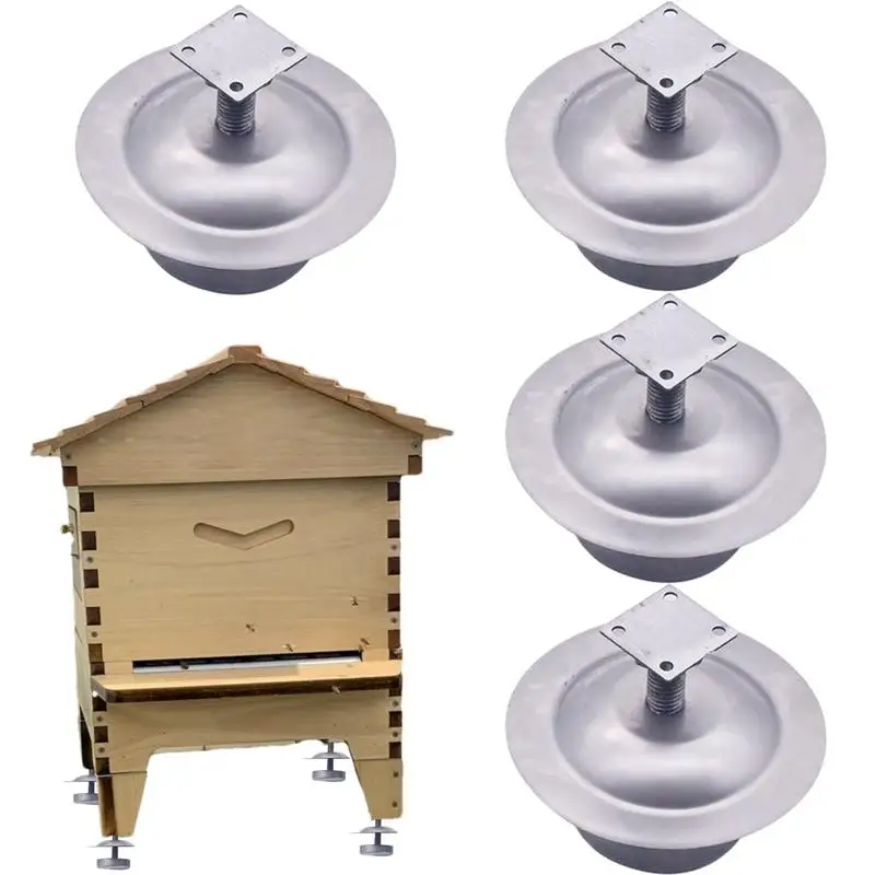 

Beehive Feet Stands 4-Piece Beekeeping Hive Feet Metal Hive Stand Stable Beehive Tripod Stable Beekeeping Hive Support Tool For