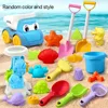 Beach Toys for Kids Sand Toys Set Sand Bucket Shovel Rake Toys for Beach Animal Dinosaur Molds Travel Sandbox Toys for Toddlers 4