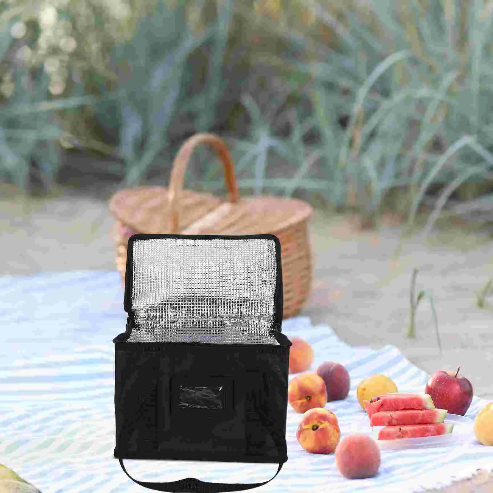 Insulation Bags Shopping Insulated Grocery Reusable Portable for Groceries Cooler Woven Tote Large