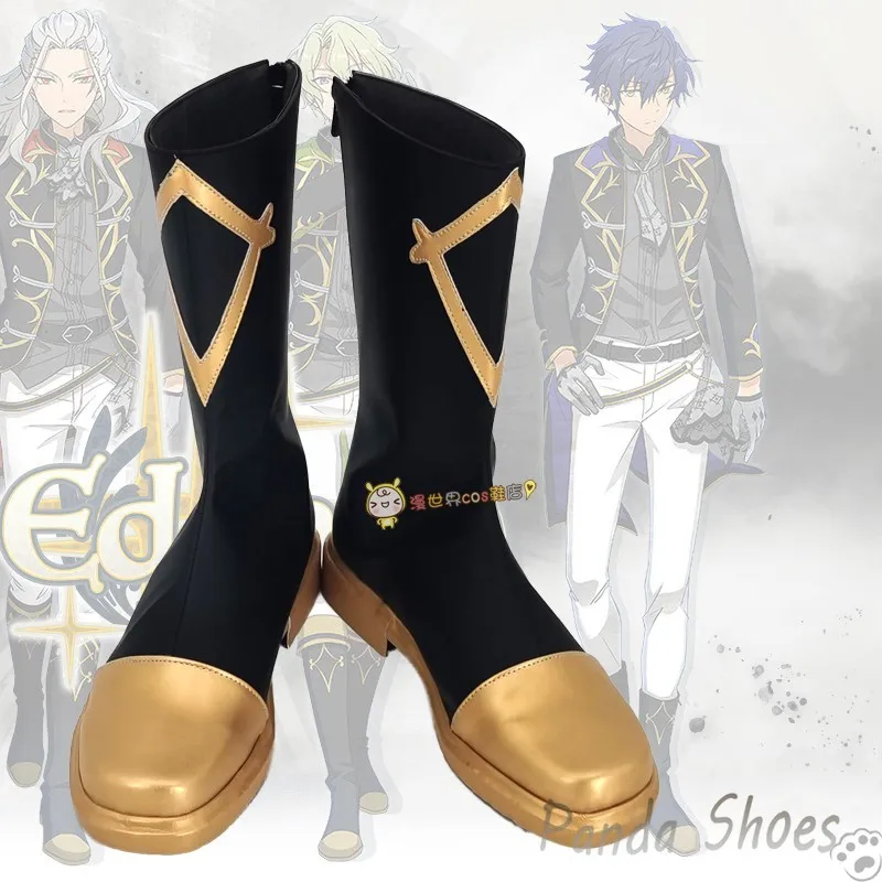 

Ensemble Stars Eden Cosplay Shoes Comic Anime Game Sazanami Jun Cos Long Boots Cosplay Costume Prop Shoes for Halloween Party