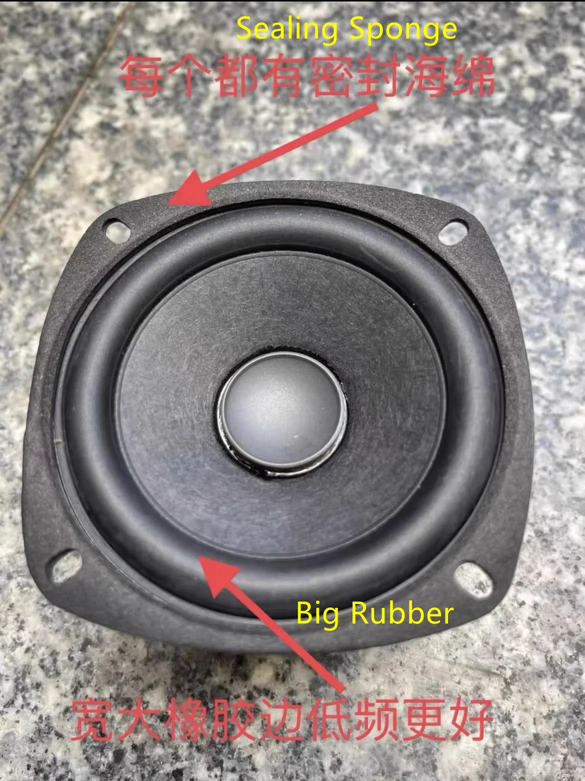GHXAMP For KIipsch 3 inch 82mm Household Speaker Surround Mid Bass 6ohm 16W Copper ring 2PCS