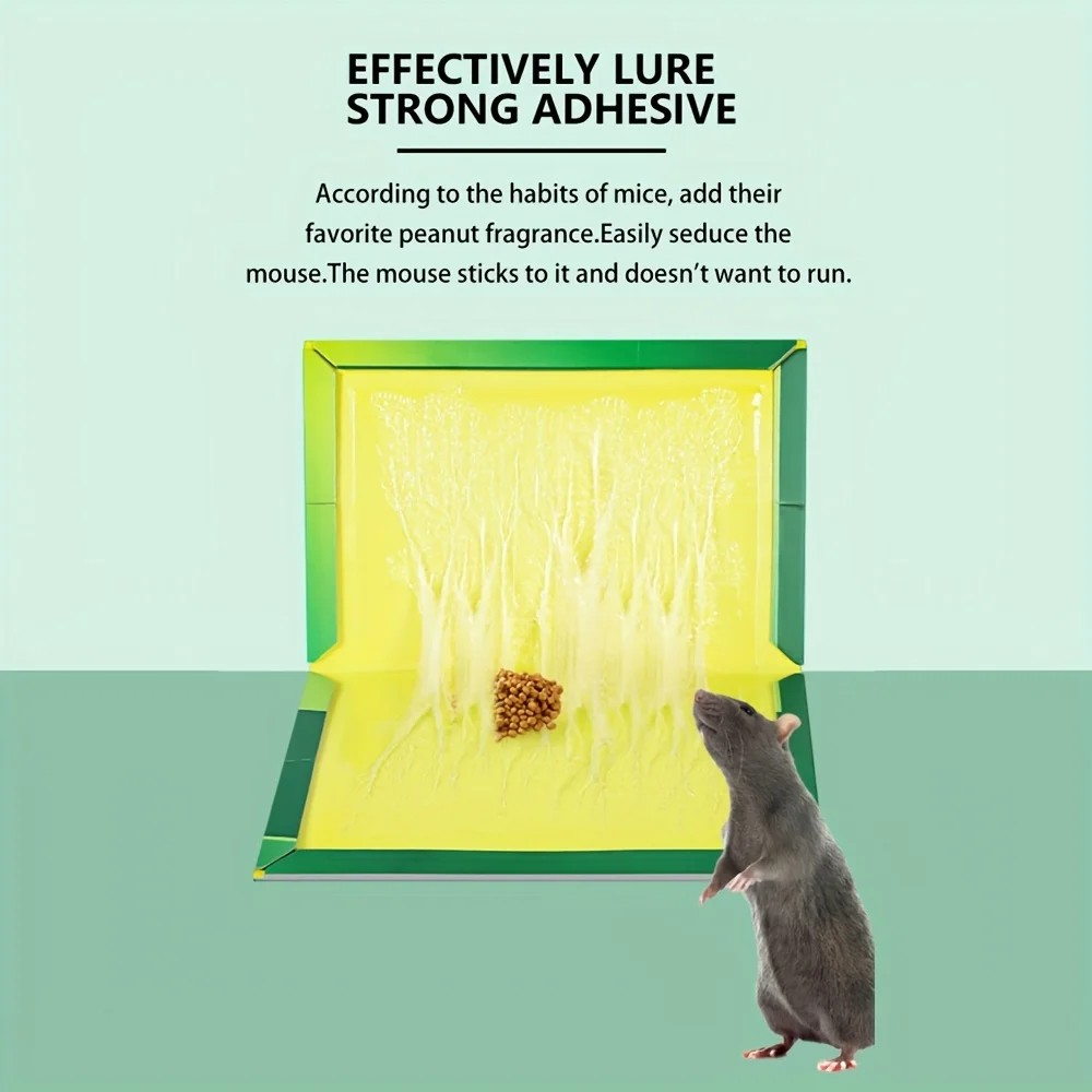 Mouse Board Sticky Rat Glue 1-25pcs Mouse Adhesive Glue Board Mice Catcher Trap Non-toxic Pest Control Restaurant Kitchen