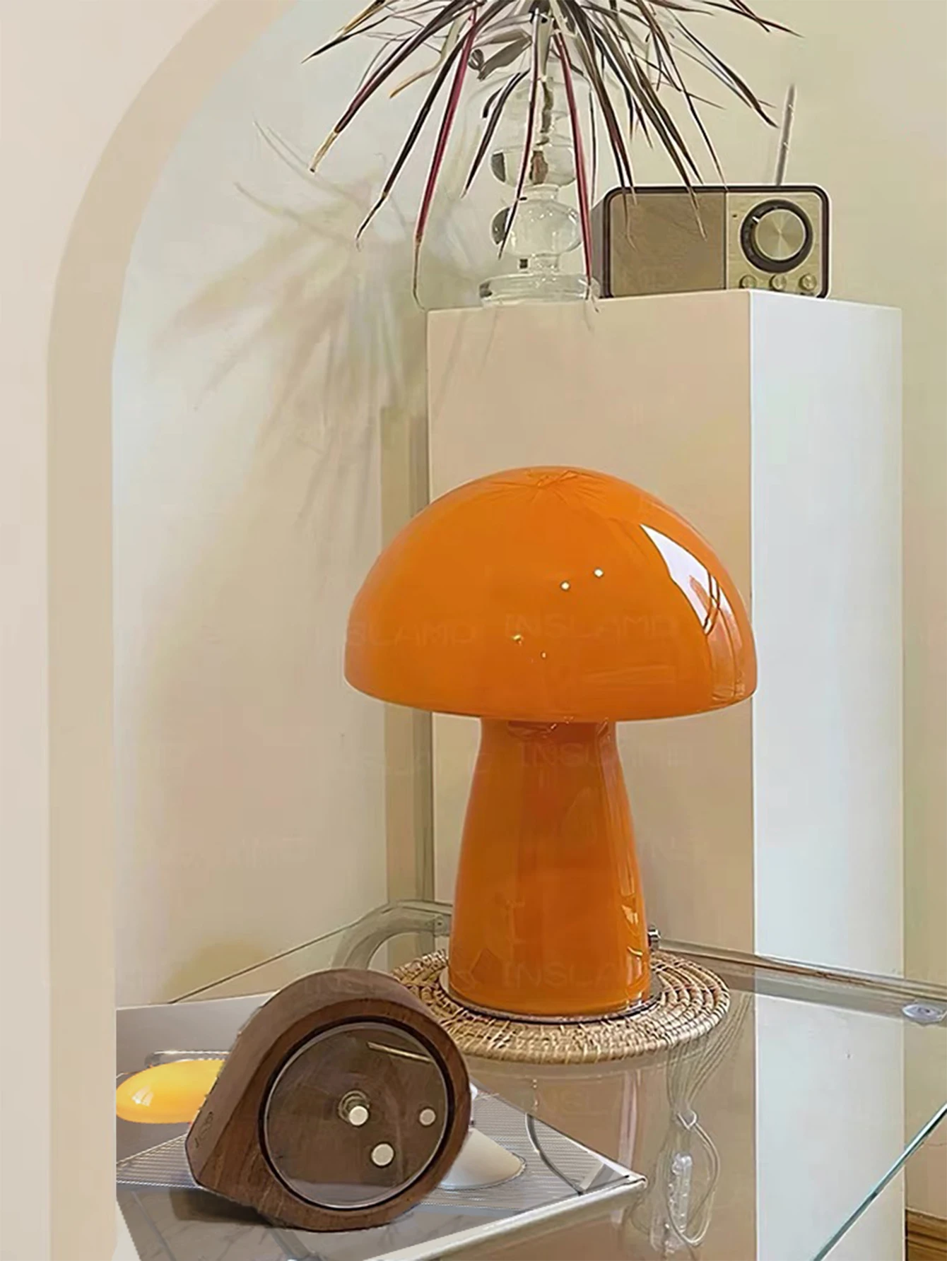 مصباح فطر LED حديث بسلك بمقبس USB ثلاثي الألوان لل...