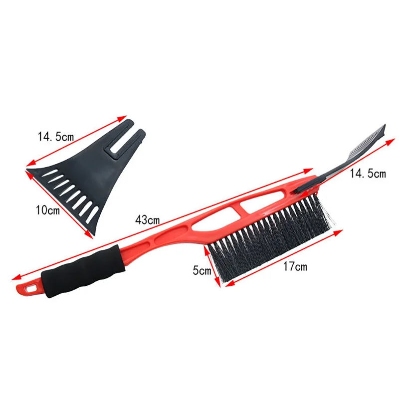 Snow Removal Shovel for Automobile Multi-function Two-in-one Ice Removal Shovel Scraping Snow Winter Tools windshield shovel snow shovel