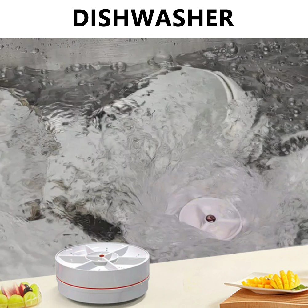 Cordless Sink Dishwasher USB Rechargeable Mini Turbo Dishwasher Detachable Wireless Bowl Washing Machine for Home Use