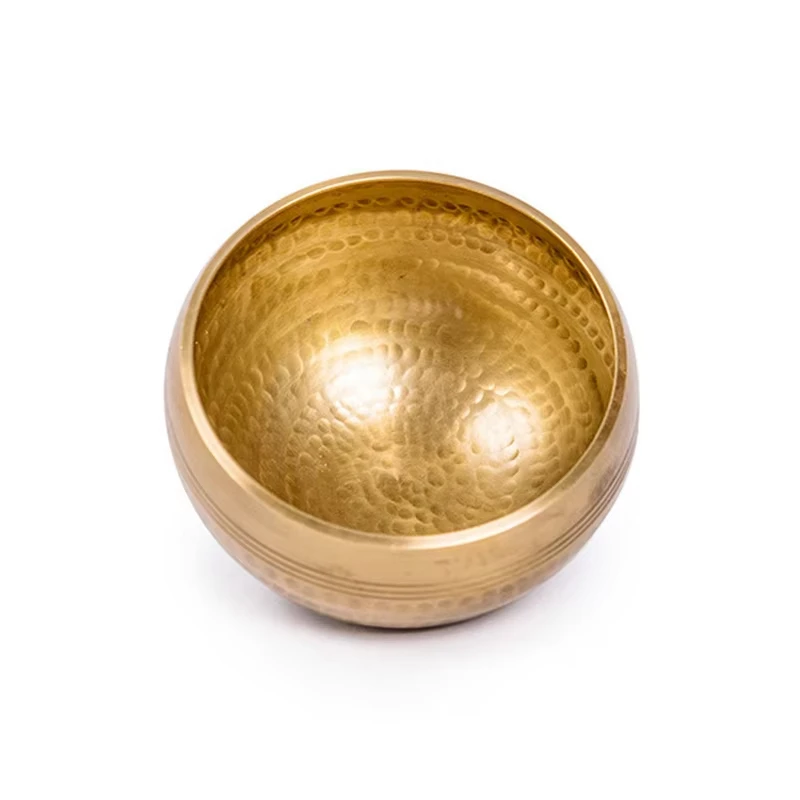 Tibetan Handmade Brass Singing Bowl Yoga Meditation Sound Healing Stress Relief Buddha Mindfulness Instrument