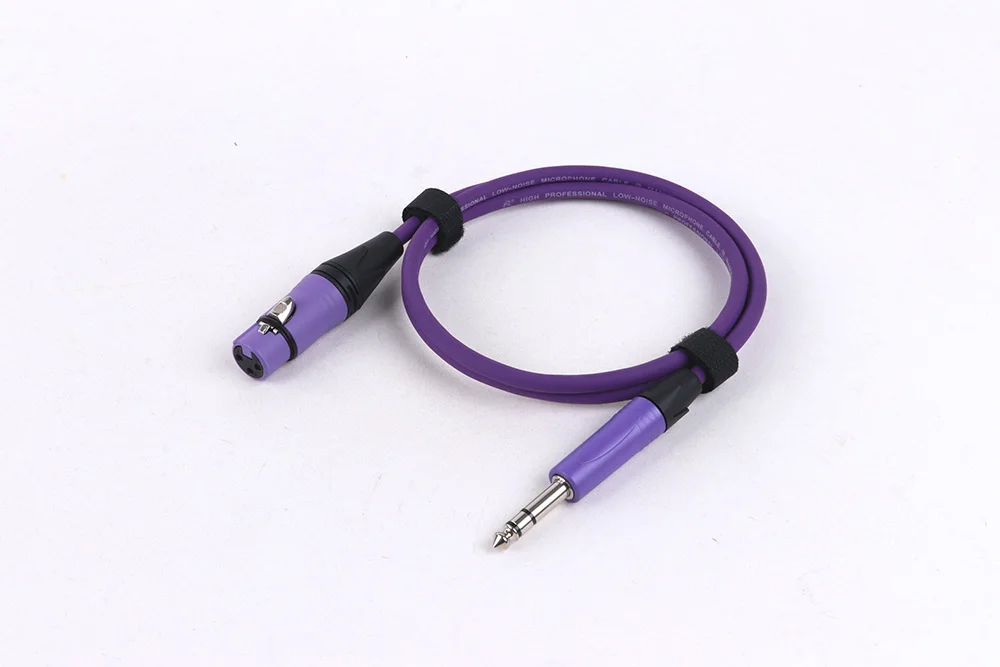XLR-Buchse auf 1/4 Zoll Audio-Verlängerungskabel, 6,35 mm TRS auf 3-polige XLR-Buchse, symmetrisches Kabel, kompatibel mit Mikrofon, Aufnahmestudio – Detail 10