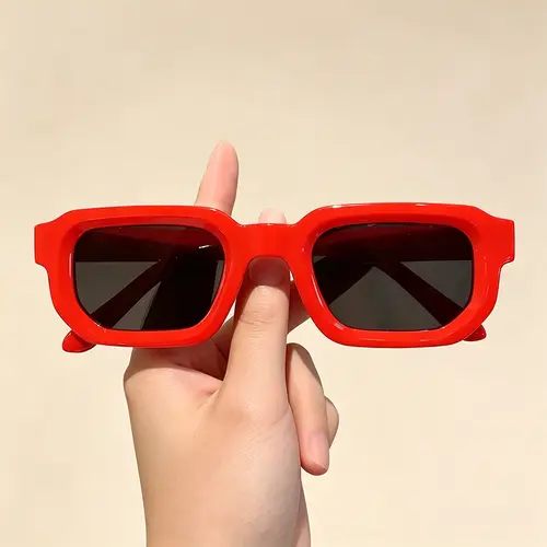 6PCS/Set Women Vintage Rectangle Frame Sunglasses Fashion Retro Sun Glasses Luxury Brand Design Glasses Eyewear Men Goggle - Image 12