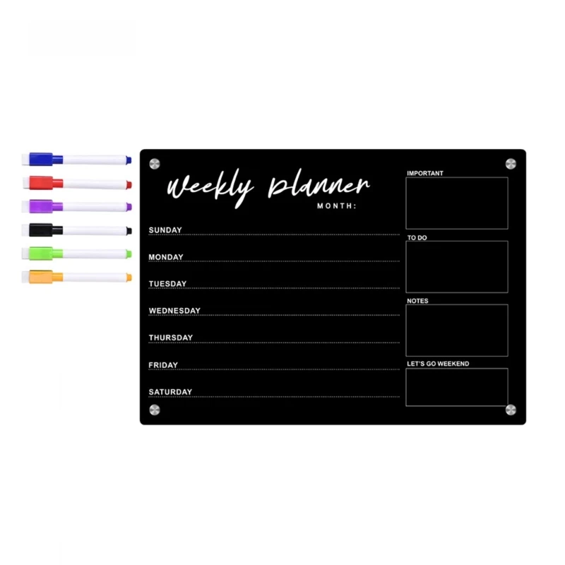 Calendar Weekly Planner Calendar Chalkboard To-do-list Board
