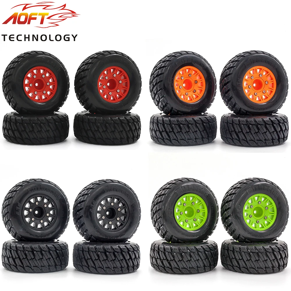 

4pcs 75mm Chrome Offroad Tires for 12MM/14MM/17MM Combiners for 1/10 RC Buggy ARRMA Traxxas HSP Tamiya HPI Tires Auto Parts