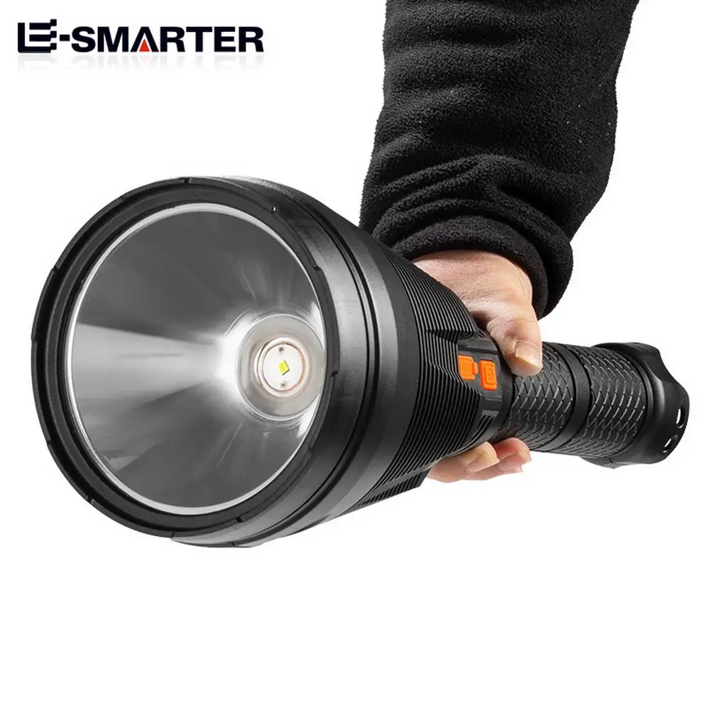 P50 LED Flashlight Replaceable Yellow Blue Red Lenses USB Rechargeable Torch Outdoor Portable Super Bright Long-range Searchligh