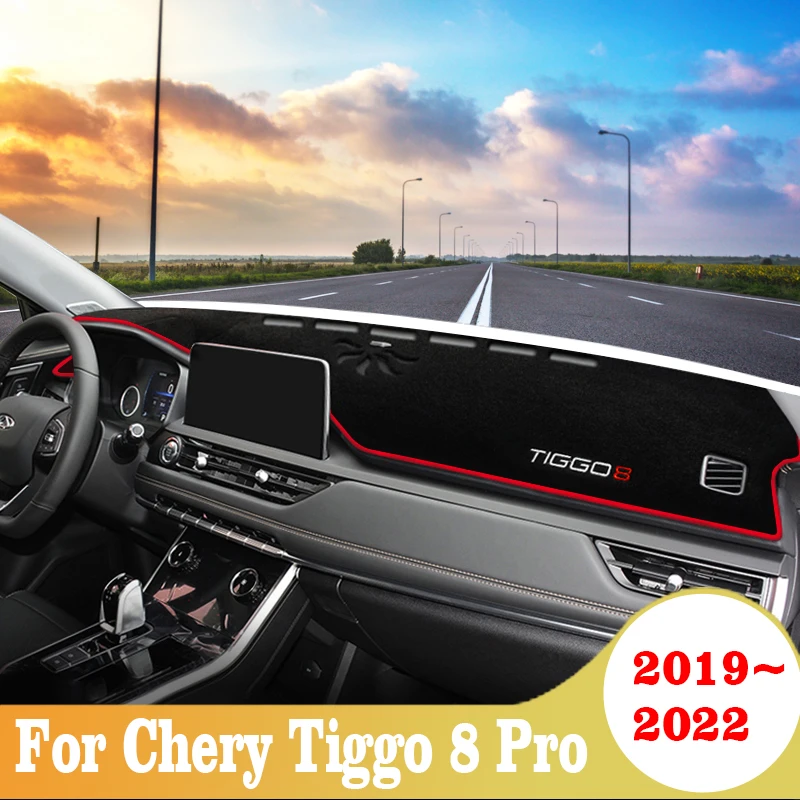 

Car Dashboard Cover Auto Dash Mat Dashboard Pad Carpet Anti-UV Accessories For Chery Tiggo 8 Pro 2019 2020 2021 2022 Tiggo8 Pro