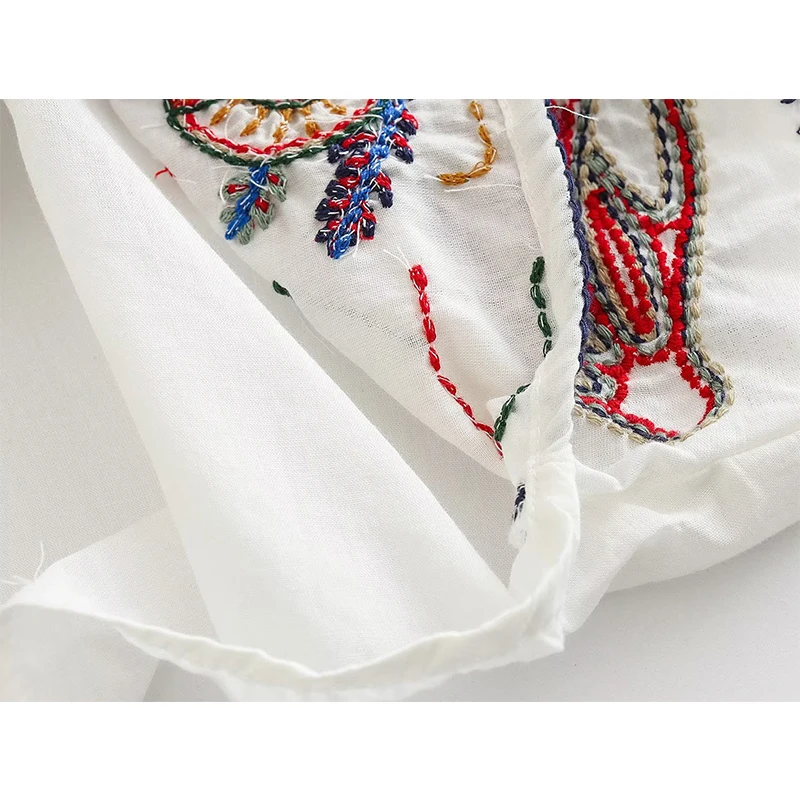 未使用✳️シスタージェーン Twirl Embroidered BowTop YENKYE 2023 Women Vintage Oversize Embroidered Blouse Shirt