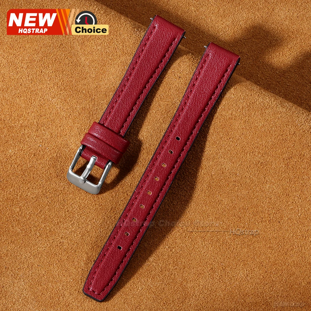 Elegant Women's Wrist Bracelet Watch Band - Versatile Leather & Silicone Quick Release Strap