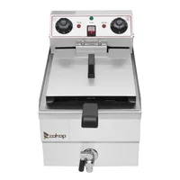 EH101V 8.5QT/8L Total Capacity 12.5qt/11.8l Stainless Steel Faucet Single Tank Deep Fryer 1700W Max 2