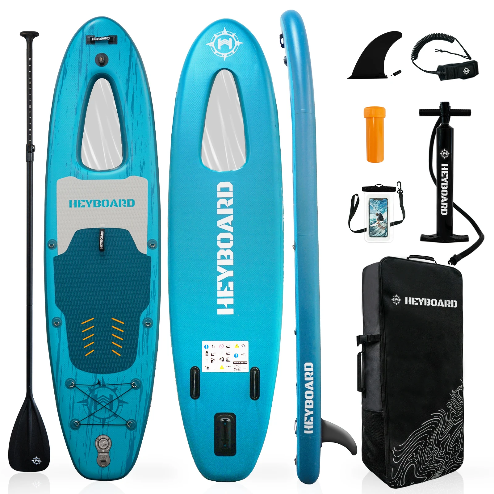heyboard SUPボード HEYBOARD 10'/10‚Äô6‚Äù Inflatable SUP Board with Accessories