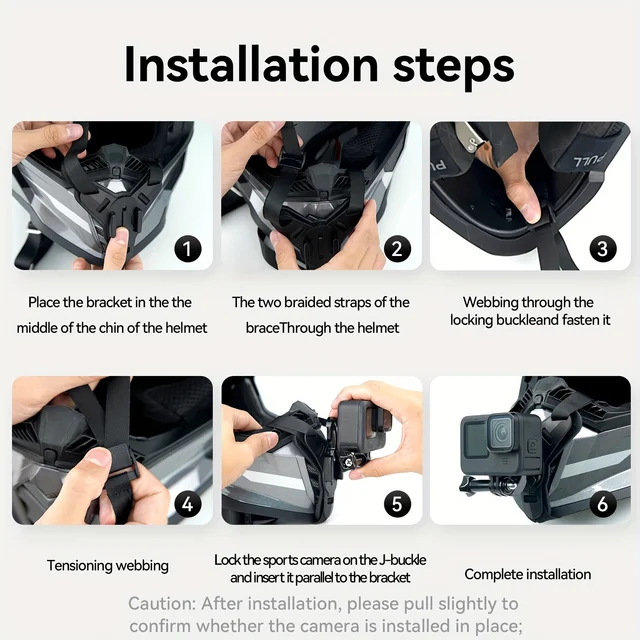 Support de menton avant pour casque de moto, pour GoPro Hero DJI Osmo Action Insta360, accessoires de caméra d'action 5