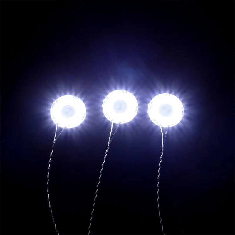1PCS 15/30cm 미니 0.8mm 핀 호환 Led 원형 조명 레고 빌딩 블록 모델 용 12 입자 DIY 액세서리