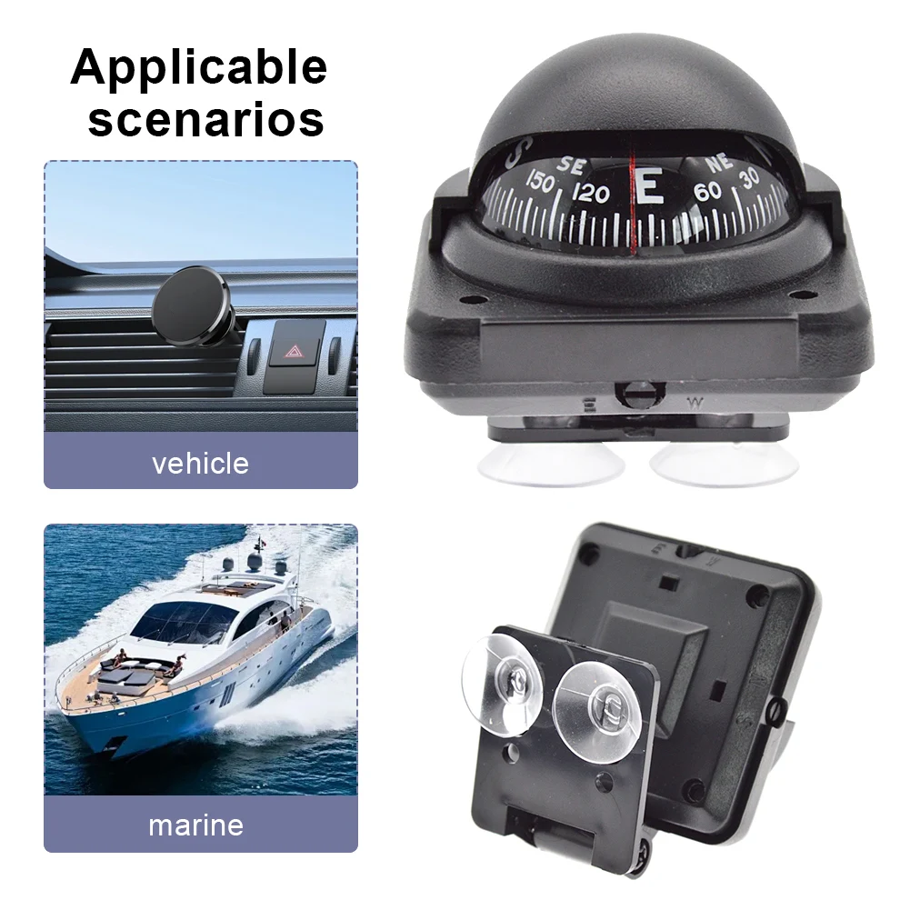 Universal Multi-Function Dashboard Compass for Vehicles and Watercraft
