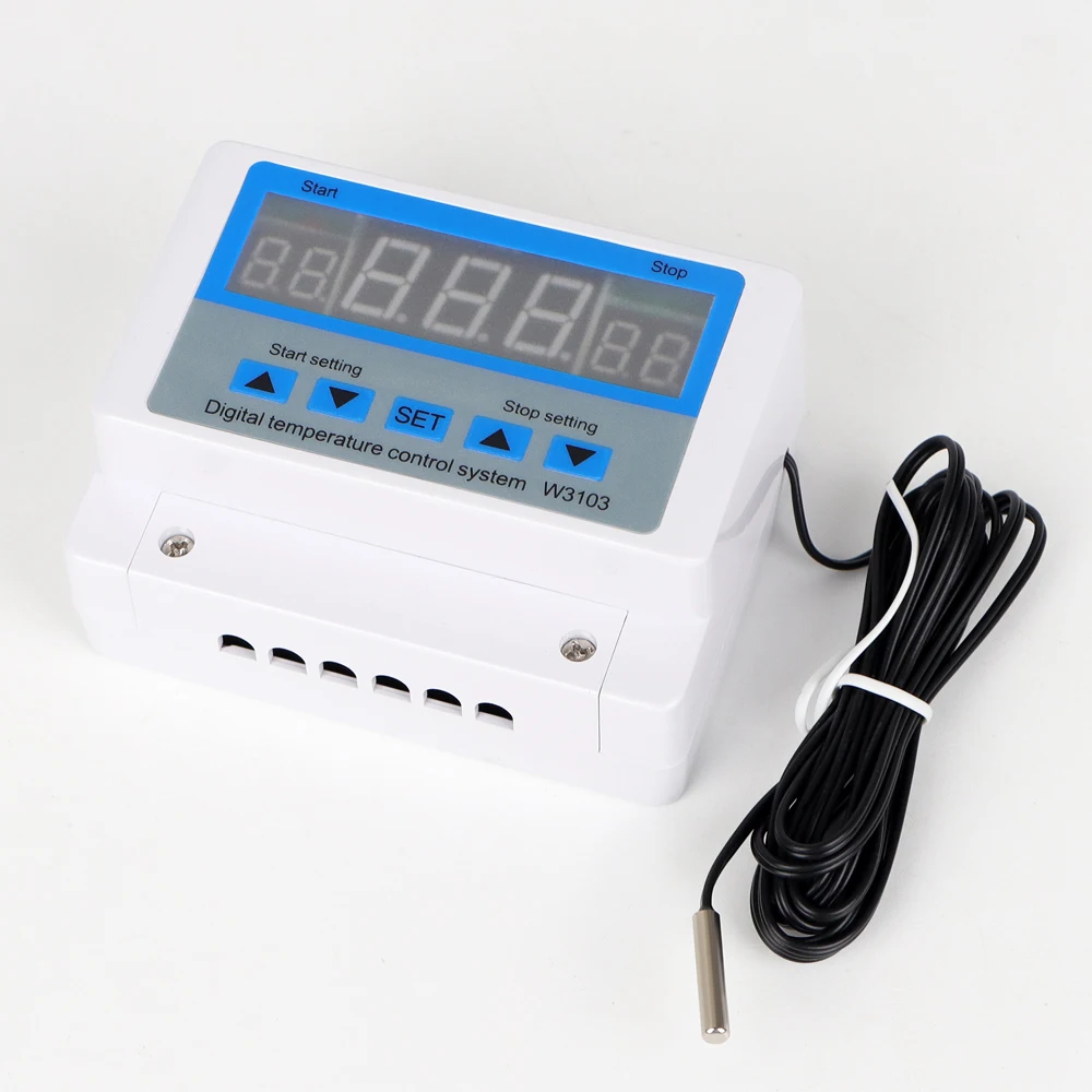 W3103 Digital Temperature Controller AC 110-220V High Power 30A Automatic Thermostat Heat/Cooling/Timing Adjustable Temperature digital temperature controller digital thermostat