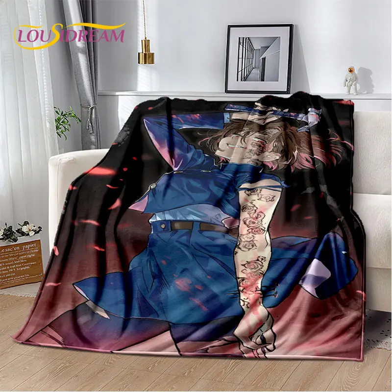 

Jujutsu Kaisen Anime Cartoon Soft Plush Blanket,Flannel Blanket Throw Blanket for Living Room Bedroom Bed Sofa Picnic Cover Kids