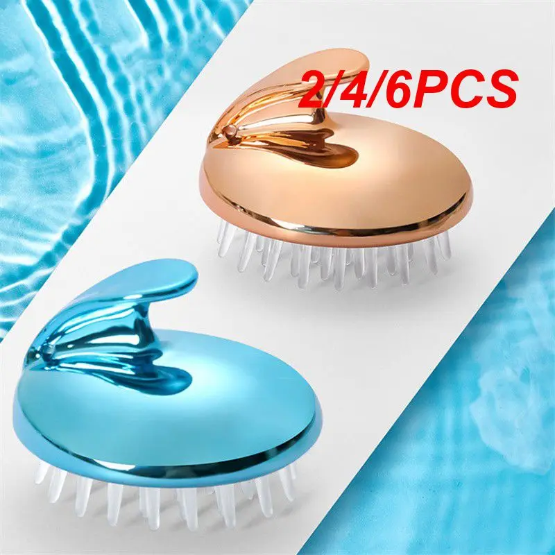 

2/4/6 шт., силиконовая расческа для массажа головы