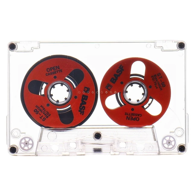 DIY Homemade Basf Metal Reel To Reel 46 Min Blank Audio Cassette Tape