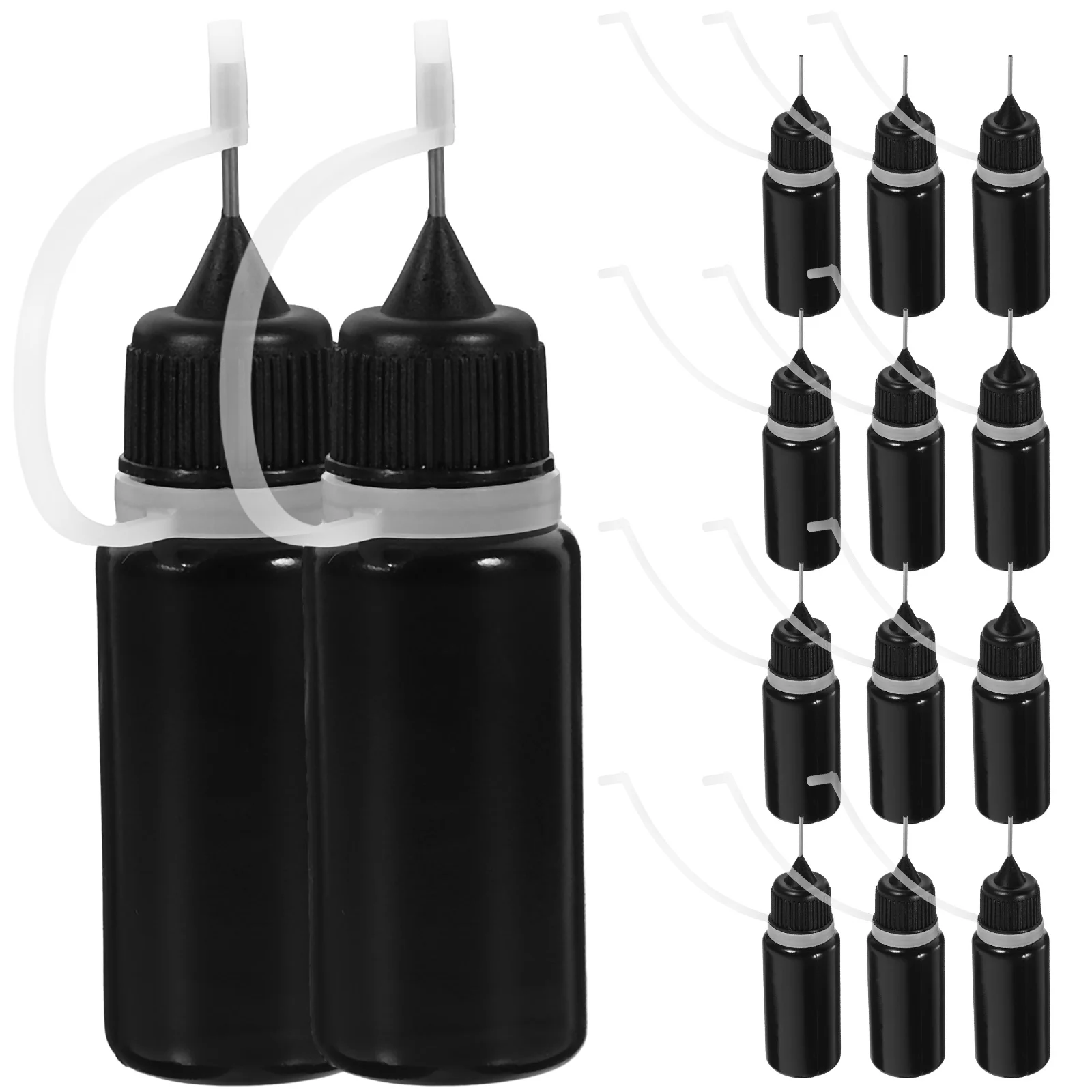 20 Pcs Bottled Squeeze Bottles Glue with Fine Tip for Liquids Needle Small Stainless Steel Precision Applicator Dispenser m1 6m2 m5 stainless steel 304 plum blossom flat head countersunk screw anti loose paint treatment spot blue glue screw1173