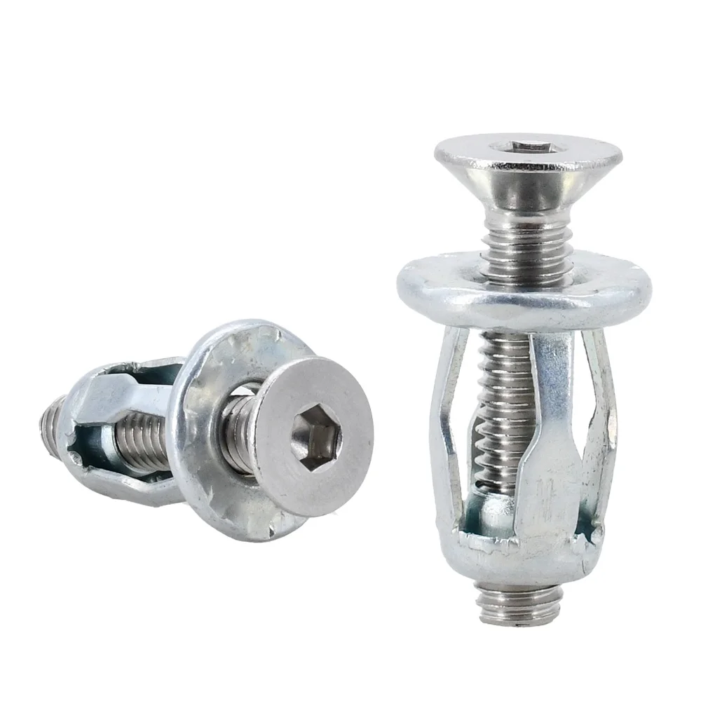 Rivet Nut Kit 20/30/50Pcs Petal Shape Rivet Nut Screw Bolt Expansion Metal Rivetnut Panel Clamp Lock Jack Nuts M4 M5 M6 M8