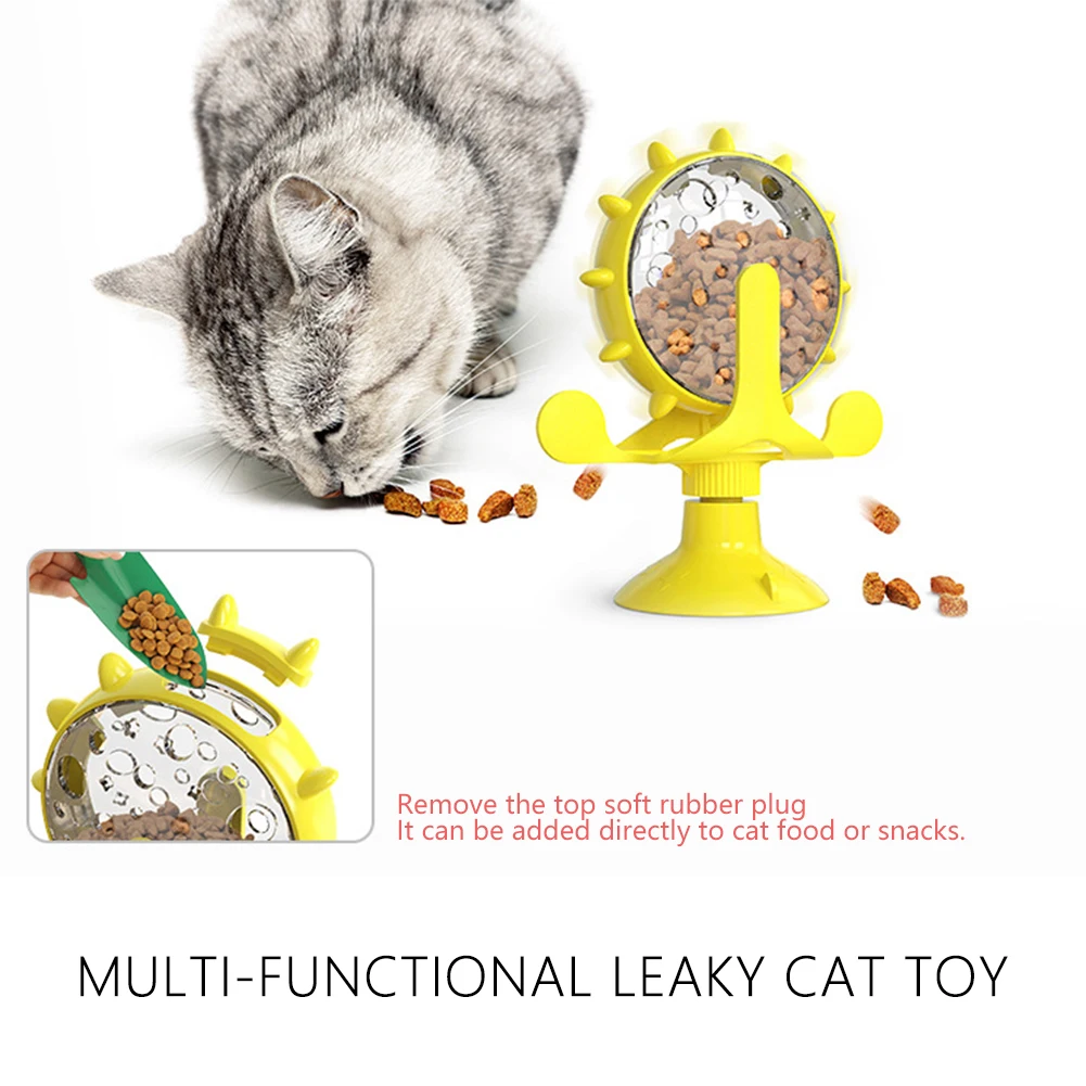 Interactive Cat Food Toys Indoor Kitten Puzzle Feeder Leaking Food Ball Pet  Exercise Toy Track Balls Turntable for Cats Playing - AliExpress