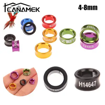 앵무새 다리 반지 비둘기 발 반지, 새 앵무새 먹이 식별, 야외 비행 훈련 새 용품, 4mm, 5mm, 6mm, 7mm, 8mm, 10 개