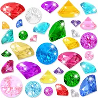 Pirate Treasure Jewels Acrylic Diamonds Gems 40/30/19MM Birthday Party Give Away Gifts For Children Toys Kinder Spielzeuge 2