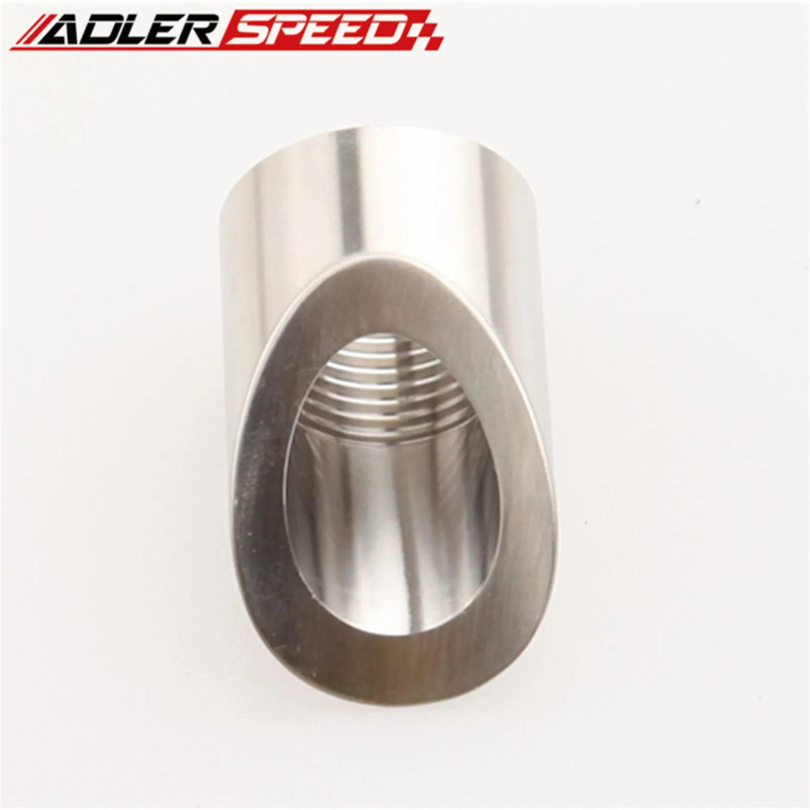 2개 45도 프리커브드 304 스테인리스 스틸 M18 X 1.5 컷 용접 O2 산소 센서 번 18mm X 1.5