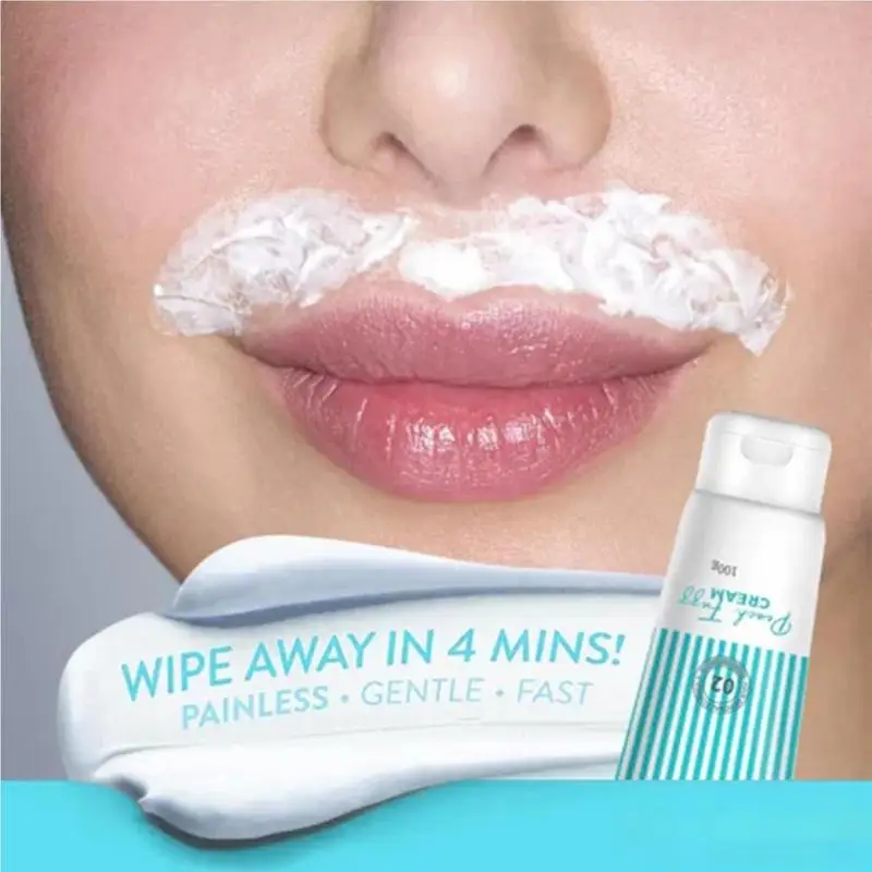 Lip Hair Removal Cream Hair Removal Cream For Face Fuzz Hair Remover Cream Upper Hair Removal Fuzz Remover For Facial 100g 4