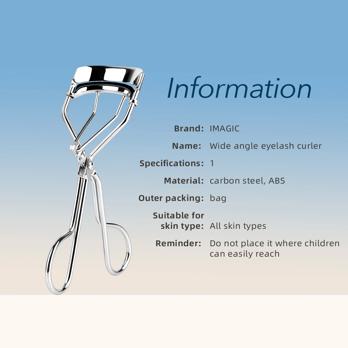 Eyelash Curler 1Pcs Silver Portable Long Lasting Natural Curling Not Hurt Eyelashes Folding Beauty Tool