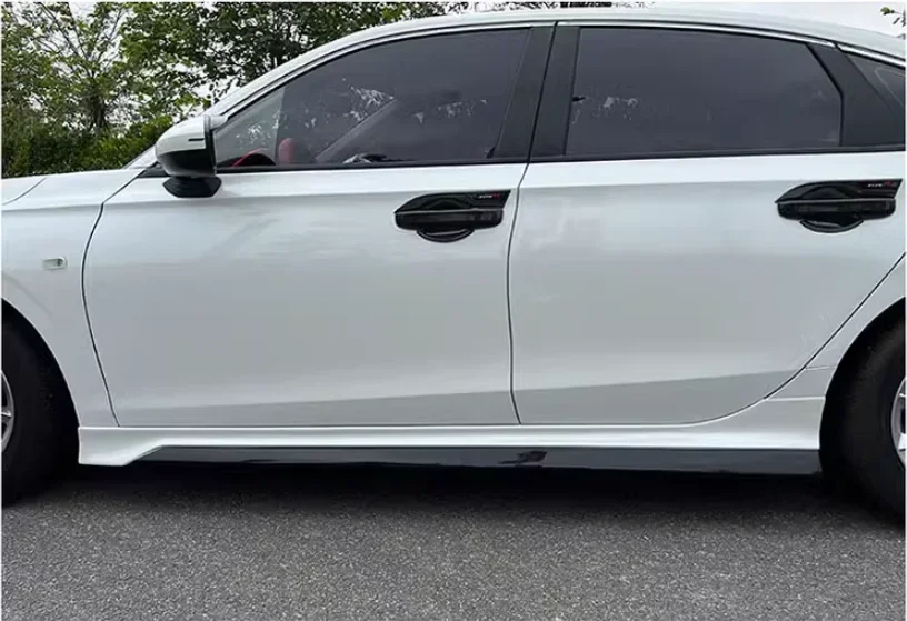 For Honda Civic Sedan 11th 2022 2023 2024 ABS Bumper Front Lip Rear Trunk Diffuser Spoiler Side Skirt Body Kit